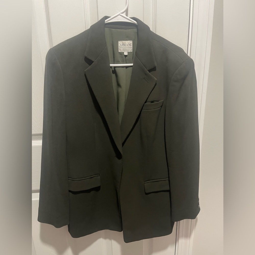 Armani Collezioni Green Blazer, size 10 women’s